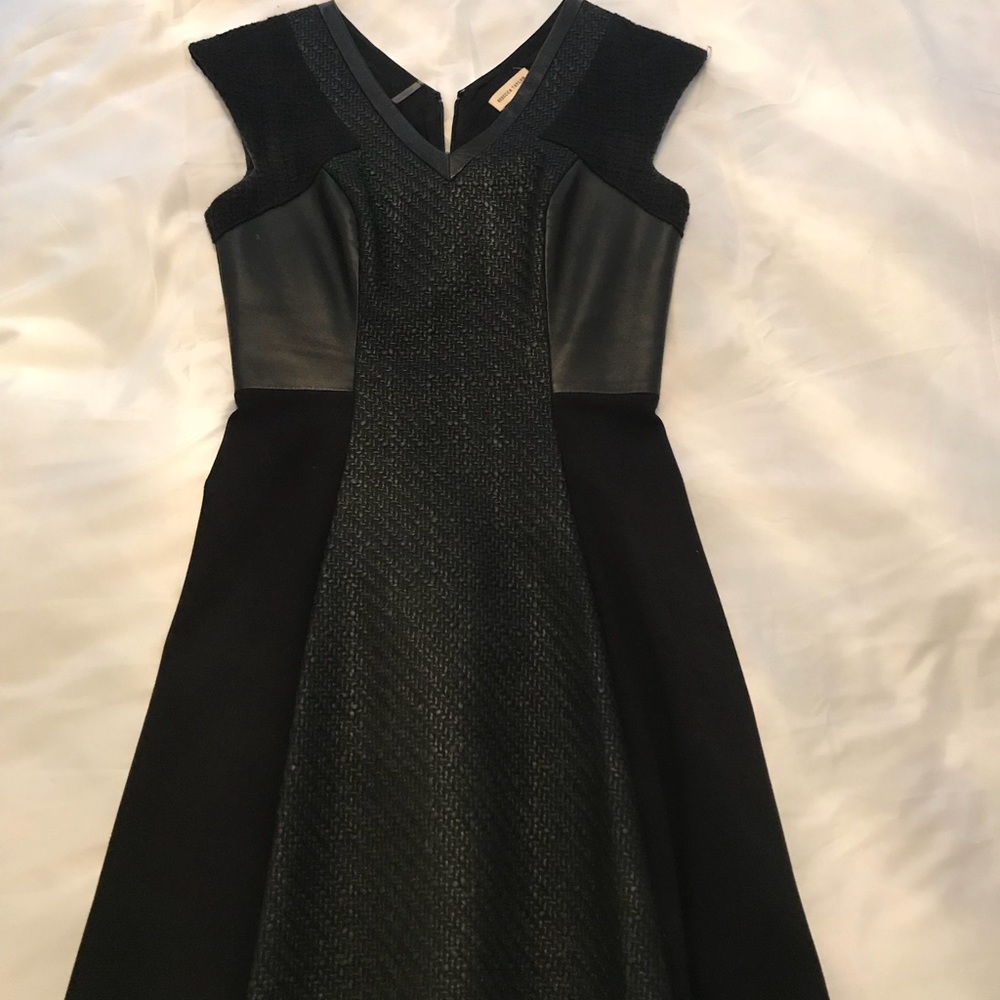 Beautiful Rebecca Taylor dress with leather detail